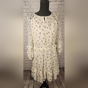 Simply Vera VeraWang Long Sleeve Ruffle Dress Medium NWOT